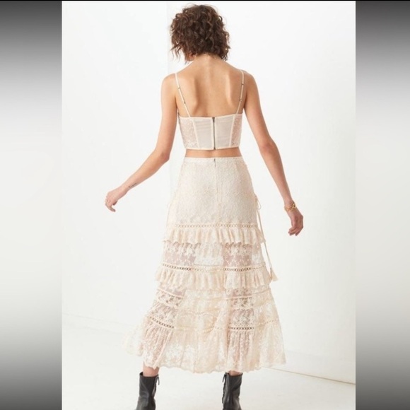 Spell and the Gypsy Collective Le Gauze Tiered Lace Maxi Skirt - Picture 11 of 12